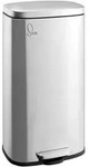 SVITA TQ30 M&uuml;lleimer silbern 30L Treteimer Abfallbeh&auml;lter Softclose Deckel