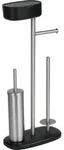 WENKO Stand WC-Garnitur mit Box Mod. Rivazza Schwarz