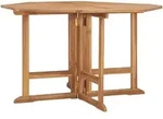 vidaXL Garten-Esstisch Klappbar 110x110x75 cm Massivholz Teak