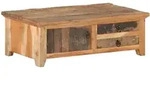 vidaXL Couchtisch 90x50x31 cm Recyceltes Massivholz