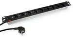 ROLINE 19-Zoll-Steckdosenleiste 9fach, silberfarben, 2 m