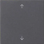 Gira System 3000 Bedienelement, 1f, anthrazit, mit Abdeckung, geeignet f&uuml;r