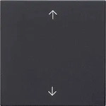 Gira System 3000 Bedienelement, 1f, schwarz, mit Abdeckung, geeignet f&uuml;r