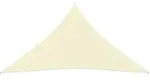 vidaXL Sonnenschirmsegel dreieckiges Oxford-Gewebe 5x7x7 m cremefarbenes Modell