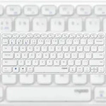 Rapoo E9600M Tastatur kabellos QWERTZ wei&szlig; - Aluminium