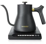 Arendo Edelstahl Wasserkocher mit Temperatureinstellung, 40&deg; bis 100&deg;,