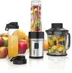 Arendo Standmixer 700 W, Edelstahl Mixer & Zerkleinerer 1,2L 2IN1 inkl. 2x