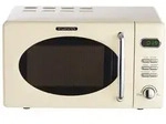 Wolkenstein Mikrowelle WMW720 SC - creme, Retro-Design, 700Watt, 20l, nostalgie