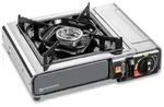 Gaskocher NOMADE INOX 2200W Piezo-Z&uuml;ndung Doppeltes Sicherheitssystem KEMPER-Koffer