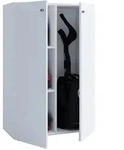 VCM Lona Mini Universalschrank , Reinigungsschrank 2 T&uuml;ren Wei&szlig;.