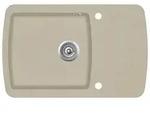 Granitsp&uuml;le Einzelbecken 10 | vidaXL : Farbe - Beige