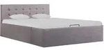 vidaXL Stauraumbett Hydraulisch Taupe Stoff 120&times;200 cm