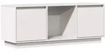 vidaXL TV-Schrank Wei&szlig; 110,5x35x44 cm Massivholz Kiefer