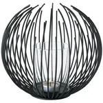 Windlicht Cylon Glaszylinder Eisen schwarz H 20 cm &Oslash; 24 cm