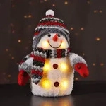 Gravidus Leuchtender Schneemann 24 cm LED Weihnachtsdeko batteriebetrieben