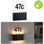 Paulmann Solar LED Hausnummernleuchte Neda Bewegungsmelder insektenfreundlich IP44