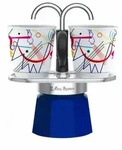 Bialetti Espressokocher-Set Mini 3-tlg. Express Kandinsky f&uuml;r 2 Tassen,...