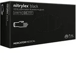Mercator Nitrylex&reg; black - Medizinische Nitrilhandschuhe, puderfrei, latexfrei...