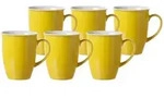 Ritzenhoff & Breker DOPPIO Kaffeebecher 320 ml Gelb 6er Set