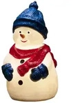 Konstsmide LED Kunststoffschneemann, 4 warm wei&szlig;e Dioden, 4,5V, Au&szlig;en (IP44),