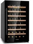 Klarstein Barossa 50 Uno Weink&uuml;hlschrank 1 Zone 120 Ltr 50 Fl Touch-Display Schwarz