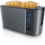 Arendo Toaster f&uuml;r 4 Scheiben Langschlitz, 1500W, mit Display,...