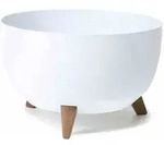 SIENA GARDEN Pflanzgef&auml;&szlig; OSLO wei&szlig; 40 cm M82583