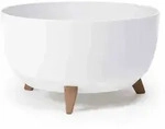 SIENA GARDEN Pflanzgef&auml;&szlig; OSLO wei&szlig; 29 cm M82582