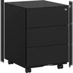 Rollcontainer aus Metall, Metallschrank 55 x 39 x 45 cm, mit 3 Schubladen,