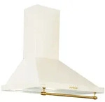 Klarstein Montblanc 60 Dunstabzugshaube 599m3/h 165W 2x1,5W LED Reling Vintage-Creme