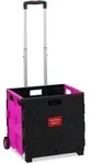 Relaxdays Einkaufstrolley klappbar, Teleskop-Griff, 2 Gummi Rollen, bis 35 kg,