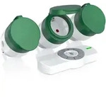 BEARWARE Au&szlig;enbereich Funksteckdosen-Set 3x Outdoor Steckdosen + Fernbedienung...