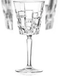 RCR Satz von 6 Wasserkelchen Etna Transparent Glas 28cl