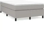 vidaXL Bettgestell ohne Matratze Hellgrau 120x200 cm Stoff