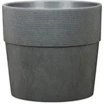 Scheurich Groove+ 30, Pflanzgef&auml;&szlig; / Pflanzk&uuml;bel, rund, Farbe: Carbon,...