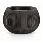 Prosperplast - Kunststoffblumentopf BETON BOWL MIT Reservoir in Farbe Schwarzbeton,