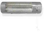 Nedis Badezimmer-Heizungen - 1200 W - 2 W&auml;rme Modes - X4 - Grau