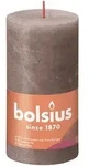 Stumpenkerze Rustik Shine 13cm &Oslash; 6,8cm Rustikales Taupe
