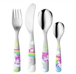 Gnali & Zani Kinderbesteck Kleine Einh&ouml;rner - Set, 4-teilig