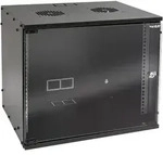 HMF 65709-02 Serverschrank 19 Zoll, 9 HE, 51 x 40 x 45 cm, Schwarz