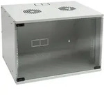 HMF 65707-07 Serverschrank 19 Zoll, 7 HE, 51 x 40 x 36 cm, Lichtgrau