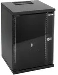 HMF 63409-02 Serverschrank 10 Zoll, 9 HE, 31,2 x 30 x 46 cm, Schwarz