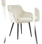 SalesFever Esszimmerstuhl | mit R&uuml;ckensteppung | Samt | B 61 x T 60 x H 85 cm 
