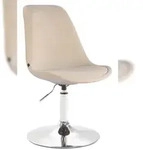CLP Esszimmerstuhl Maverick Samt Samt HBT: 76x48x57 cm creme chrom