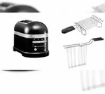 KitchenAid Set 1, Toaster + Br&ouml;tchenaufsatz Artisan 5KMT2204 Onyx Schwarz
