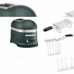 KitchenAid Set 1, Toaster + Br&ouml;tchenaufsatz Artisan 5KMT2204 Pebbled Palm