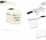KitchenAid Set 1, Toaster + Br&ouml;tchenaufsatz Artisan 5KMT2204 Cr&egrave;me