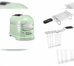 KitchenAid Set 1, Toaster + Br&ouml;tchenaufsatz Artisan 5KMT2204 Pistazie