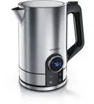 Arendo Wasserkocher Edelstahl, 1,7 Liter 2200W mit Temperatureinstellung und