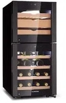 Klarstein El Dorado 89 K&auml;se & Weink&uuml;hlschrank 2 Zonen Touch 89L LED Schwarz